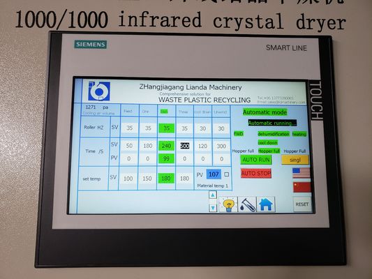 Dreh-50ppm, das trockenere Plastikmaschine die Feuchtigkeit entzieht