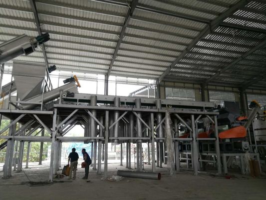 HAUSTIER 1000kg/h, das Maschinen-/Haustierflaschenabfallverwertungsanlage/Haustierflockenreinigungslinie, Plastikwiederverwertungslinie aufbereitet