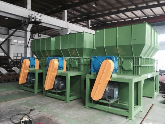 Abfall 15ton/h filmt doppelte Wellen-Reißwolf-Maschine